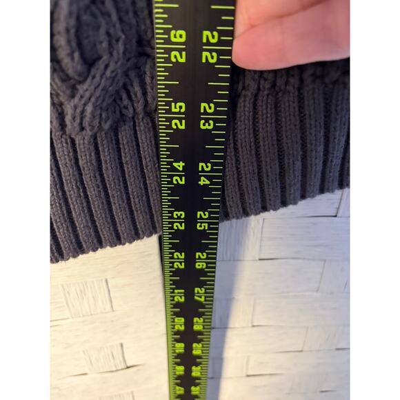 Packed women’s sweater vest, gray cable Knit organic cotton heritage piece  - Picture 7 of 9